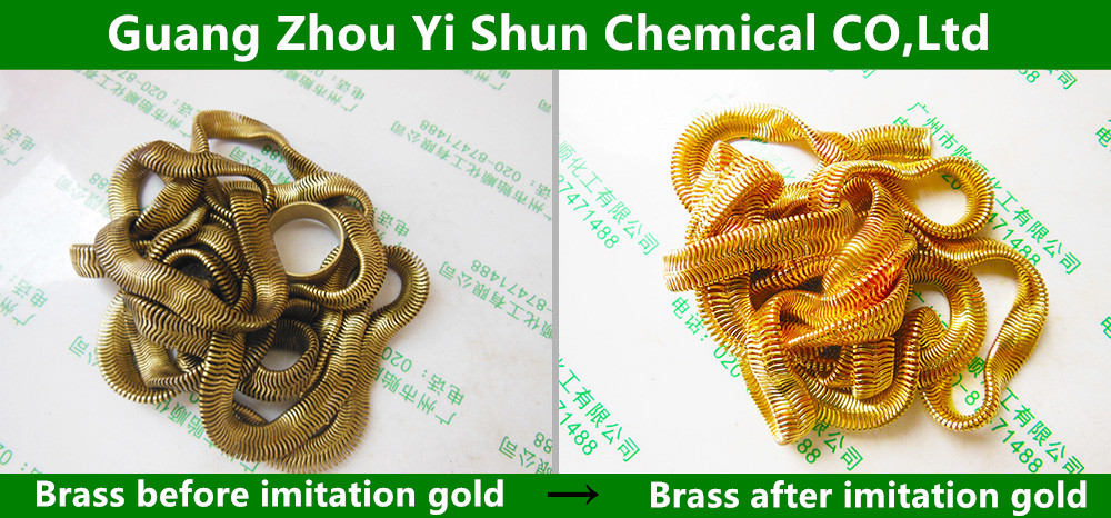Chromium coating chemical imitation gold agent��Chrome-plated surface imitation gold �� Metal imitation gold agent ��Chrome plating special chemical imitation gold agent