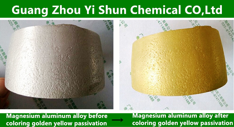Yellow passivating agent for magnesium alloy,Anti oxidation of magnesium material,Anti oxidation coating